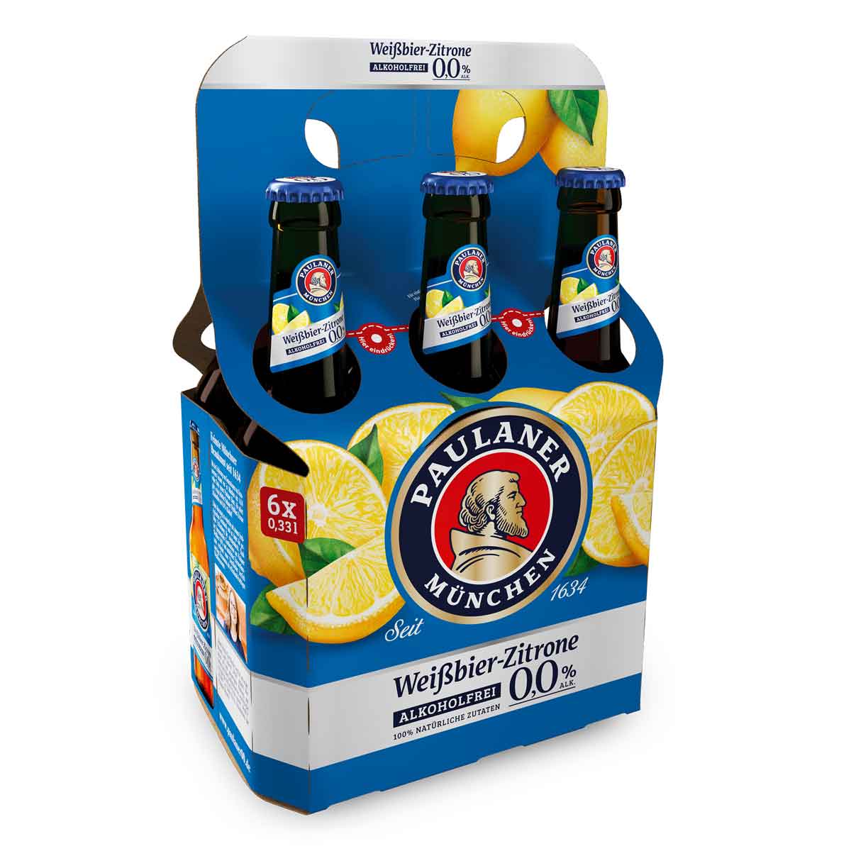 Paulaner Hefe Zitrone Alkoholfrei 0,0%