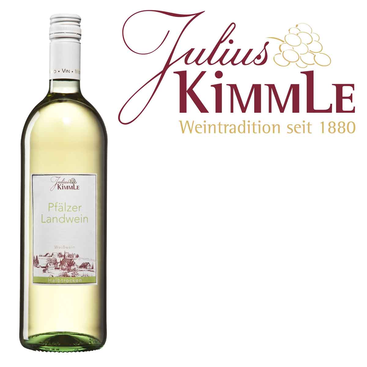 Julius Kimmle Pfälzer Landwein Weiß halbtrocken