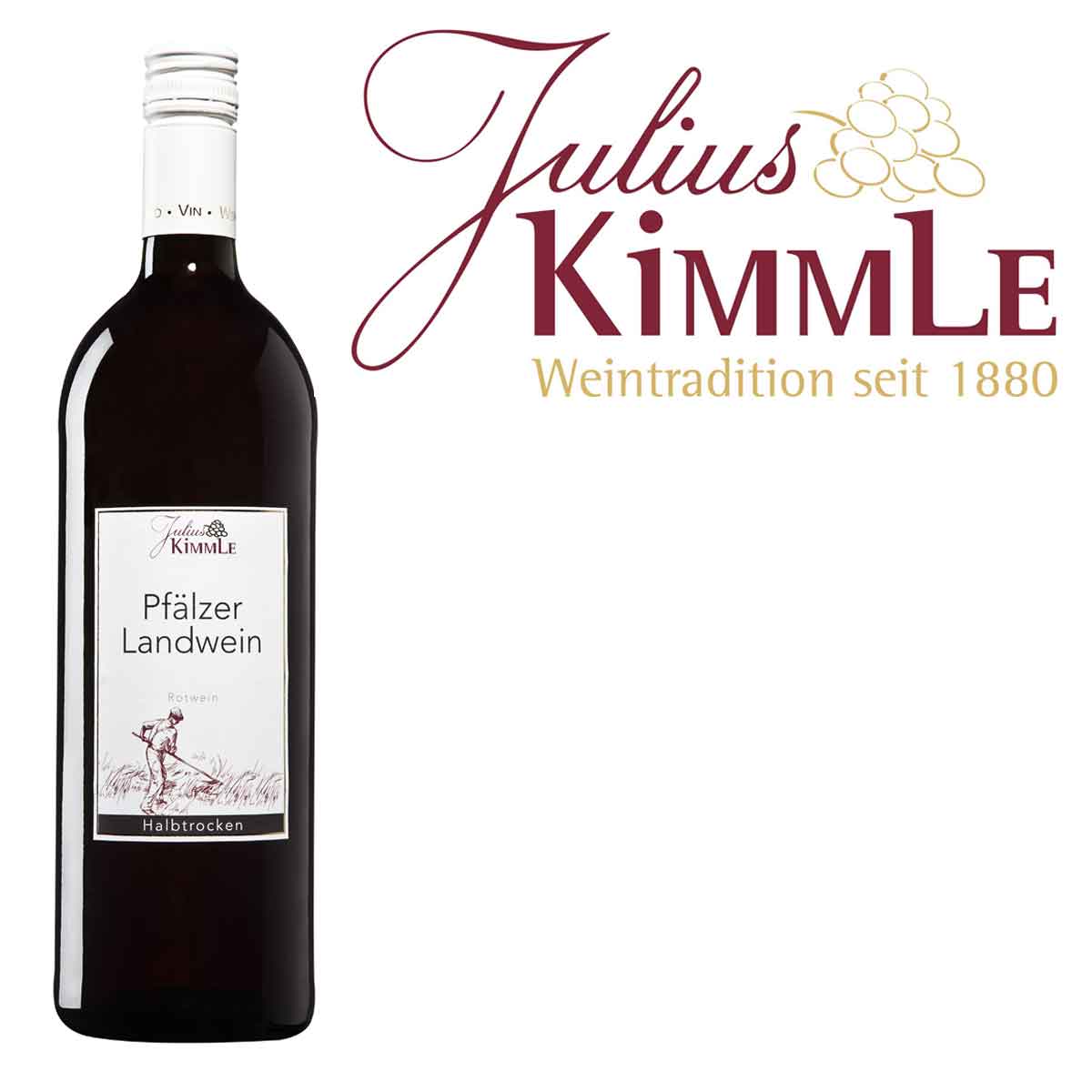 Julius Kimmle Pfälzer Landwein Rot halbtrocken