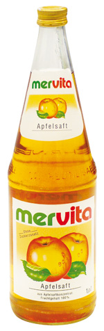 Mervita Apfelsaft klar