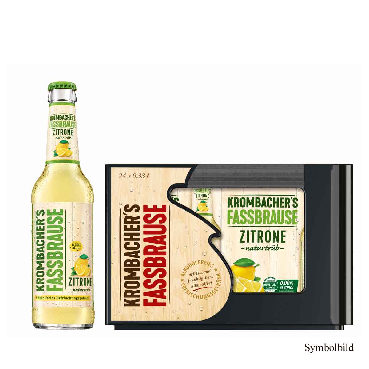 Krombacher Fassbrause Zitrone -naturtrüb-